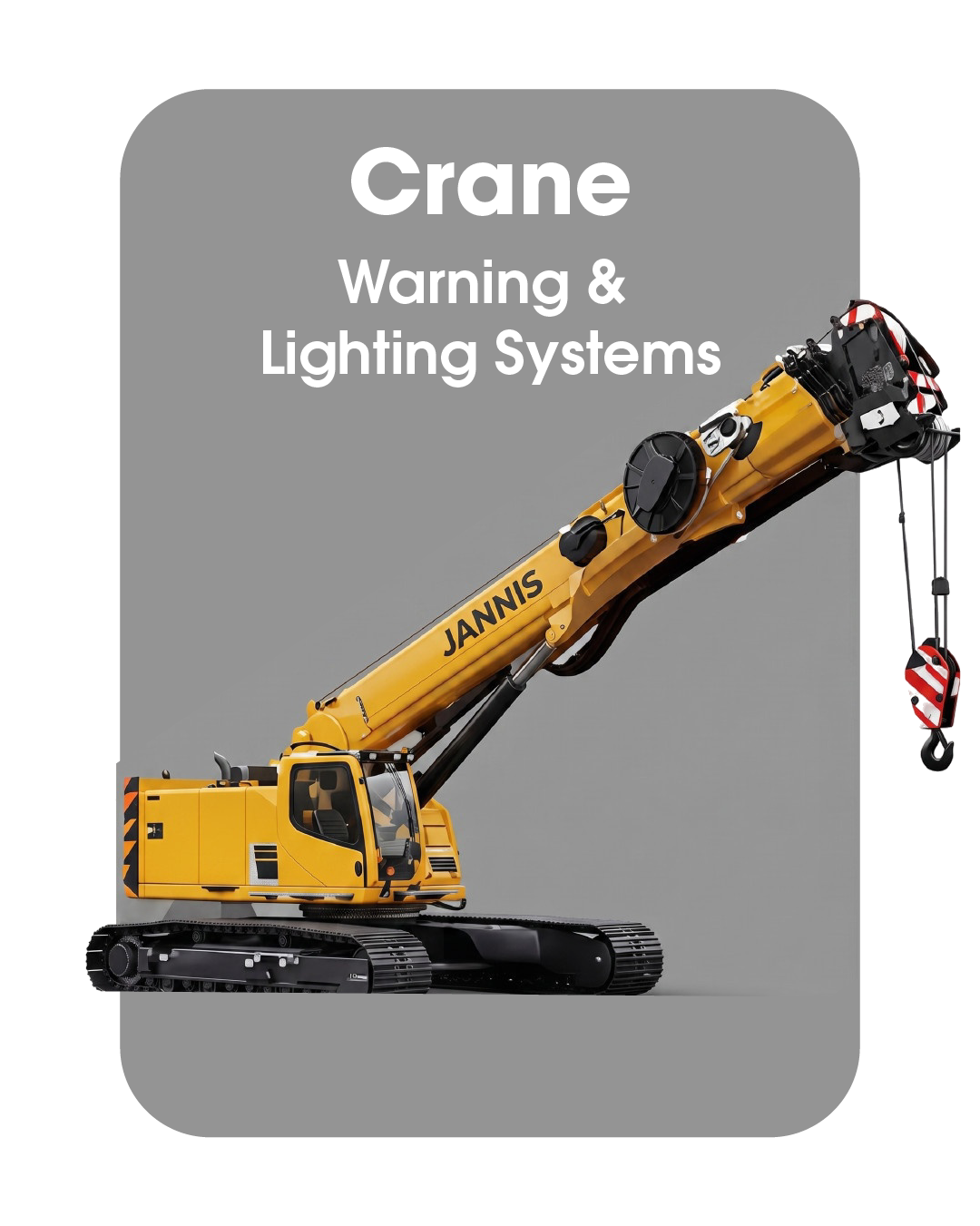 Crane Emergency Construction Lights Front and Rear, Caution Systems