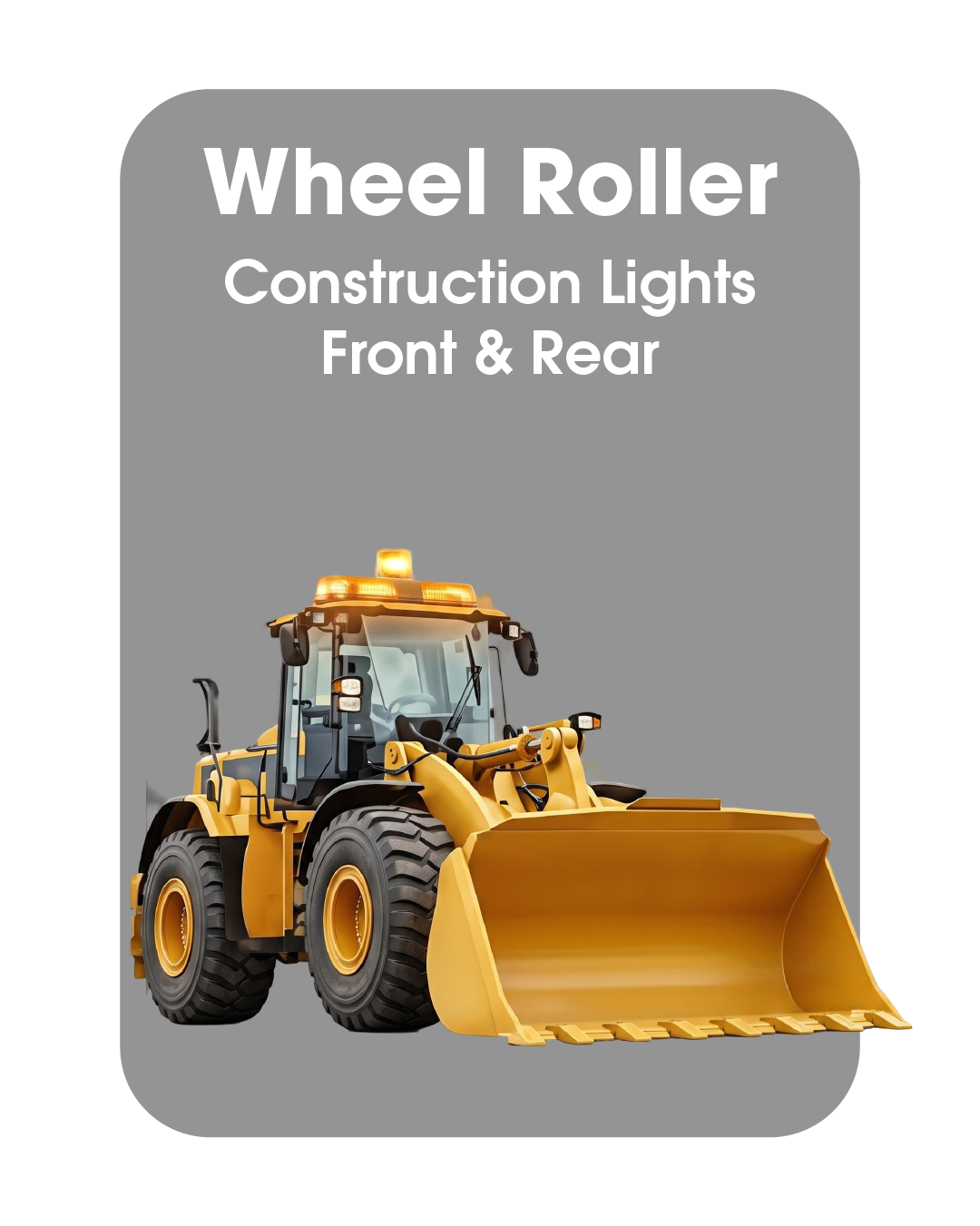 Wheel Roller Emergency Construction Lights Front and Rear, Caution Systems